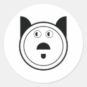 犬の十二支 ラウンドシール (正面)