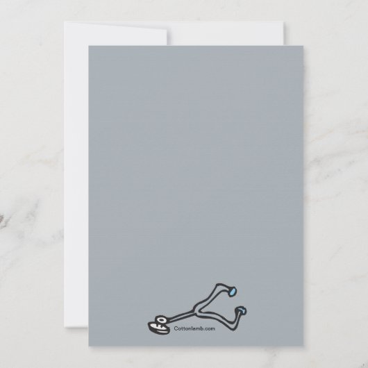 犬の卒業招待状 招待状 (裏面)