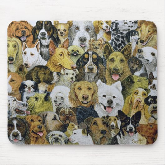犬の友人 マウスパッド (正面)