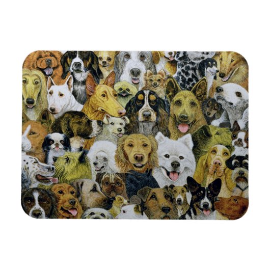 犬の友人 マグネット (横)