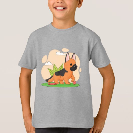 犬の友人 Tシャツ (正面)