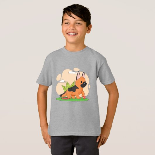 犬の友人 Tシャツ (正面フル)