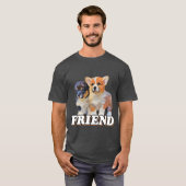犬の友情の犬の恋人のギフトアイディアおもしろい友達 Tシャツ (正面フル)