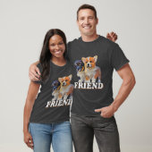 犬の友情の犬の恋人のギフトアイディアおもしろい友達 Tシャツ (ユニセックス)