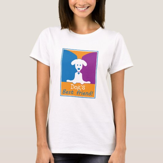 犬の友最高の人 Tシャツ (正面)