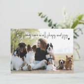 犬の友最高の達グリーティングカード カード (スタンド正面)