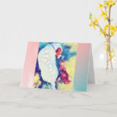 犬の友空白の人5x7カード カード (黄色い花)