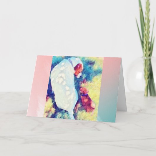 犬の友空白の人5x7カード カード (正面)