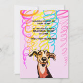 犬の友達と一緒にお祝いしよう！ 誕生日パーティーの招待状 招待状 (裏面)