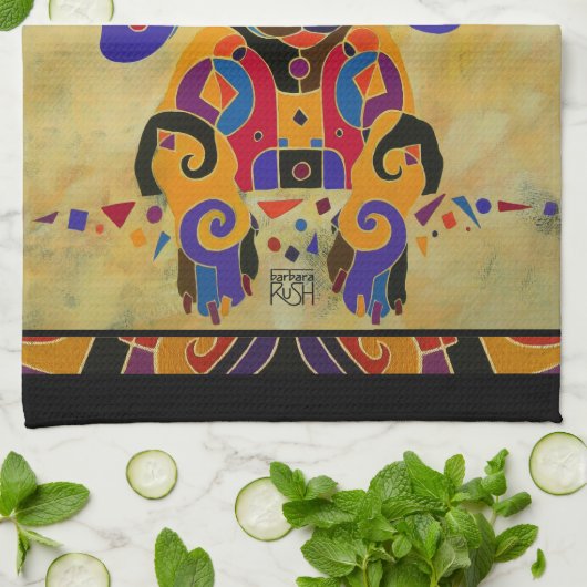 犬の台所タオル キッチンタオル (折り畳み)