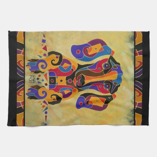 犬の台所タオル キッチンタオル (横)