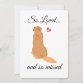 犬の同情カード印刷可能 – インスタントダウンロード 招待状 (正面)