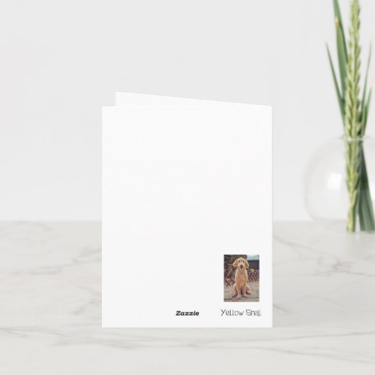 犬の同情カード カード (裏面)