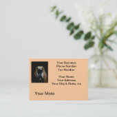 犬の名刺の上で閉めて下さい 名刺 (スタンド正面)