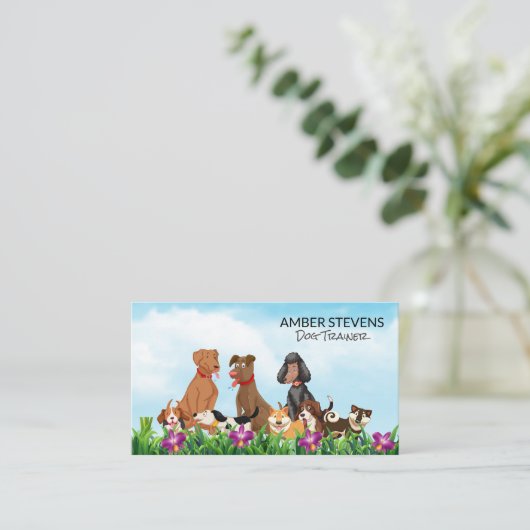 犬の名刺パック 名刺 (スタンド正面)