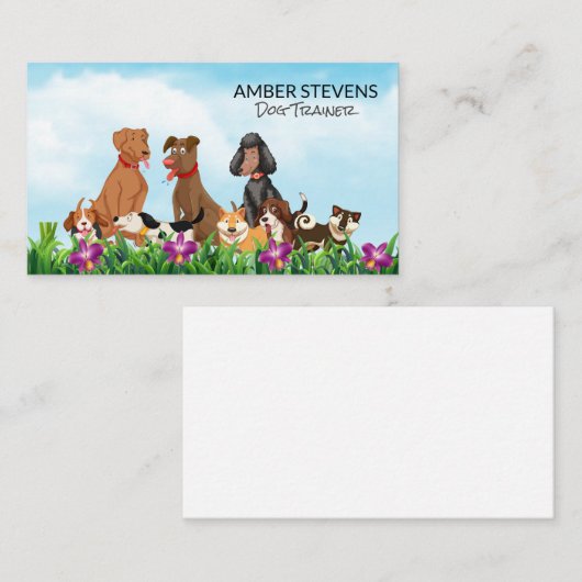 犬の名刺パック 名刺 (正面/裏面)