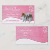 犬の名刺:: ポメラニア犬 名刺 (正面/裏面)