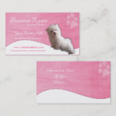 犬の名刺:: マルタの子犬 名刺 (正面/裏面)