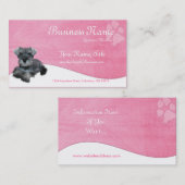 犬の名刺:: ミニチュア・シュナウツァー 名刺 (正面/裏面)