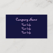 犬の名刺 名刺 (裏面)