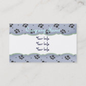 犬の名刺 名刺 (裏面)