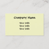 犬の名刺 名刺 (裏面)