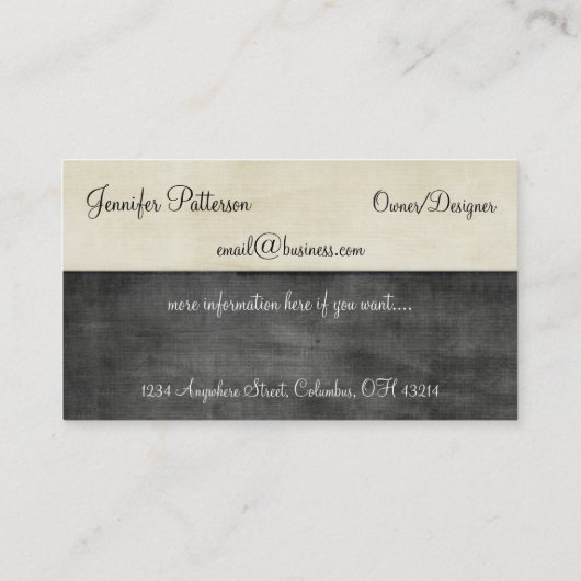 犬の名刺:: 標準プードル 名刺 (裏面)