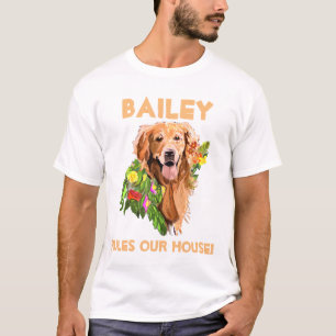 犬の名前と写真のパーソナライズ Tシャツ
