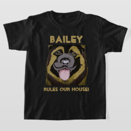 犬の名前と写真のTシャツのパーソナライズ Tシャツ