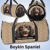 犬の名前または名前の追加， Boykinスパニエル犬 ダッフルバッグ