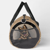 犬の名前または名前を追加， German Shepherd +前足 ダッフルバッグ (右)