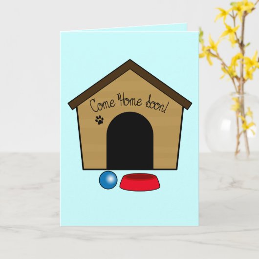 犬の名前をカスタマイズ可能、犬がすぐに良くなる カード (黄色い花)