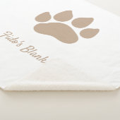 犬の名前を使用したポープリントをカスタマイズ可能 シェルパブランケット (3/4)