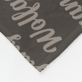 犬の名前を持つクリスマス・アイリッシュ・ウルフハウンド フリースブランケット (角)