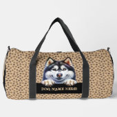 犬の名前を追加する名前， Silian Husky ダッフルバッグ (正面)
