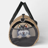 犬の名前を追加する名前， Silian Husky ダッフルバッグ (右)