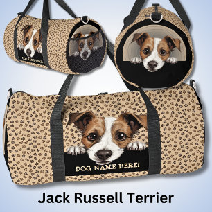 犬の名前を追加,あなたの名前, Jack Russell Terrier ダッフルバッグ