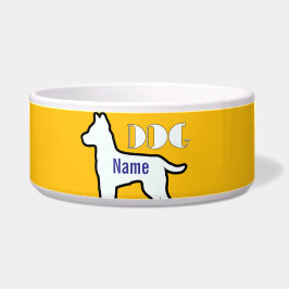 犬の名前を黄色いペットに追加 ボウル