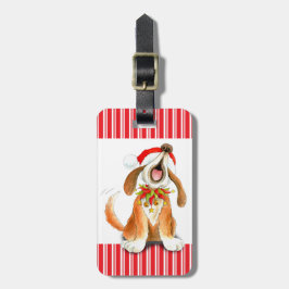 犬の名前アドレスのクリスマス荷物タグ ラゲッジタグ