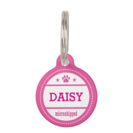 犬の名前Microchipped Call My People ペット　ネームタグ