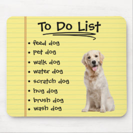 犬の名簿を取る マウスパッド