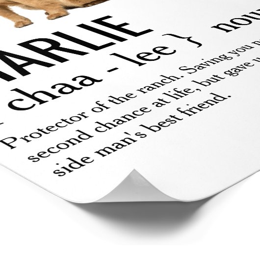 犬の名詞定義ドッグママパパ犬の恋人の所有者 ポスター (角)