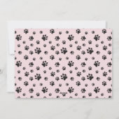 犬の吠えるスピリット明るいペットピンクのクリスマス シーズンカード (裏面)