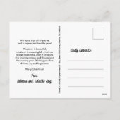 犬の吠えるスピリット明るいペットピンクのクリスマス シーズンポストカード (裏面)