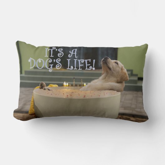 犬の命だ ランバークッション (正面)