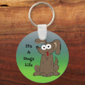 犬の命の漫画の犬だ キーホルダー (正面)