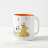 犬の命を！落下離れ秋マグ！ ツートーンマグカップ (正面右)