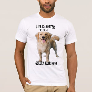 [犬の品種]ティー、犬のパパで生活がより良い Tシャツ