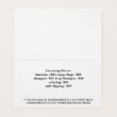 犬の品種 |ペットグルーミングツール 名刺 (内部フラット)