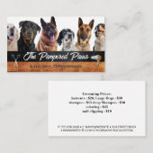 犬の品種 |ペットグルーミングツール 名刺 (正面/裏面)